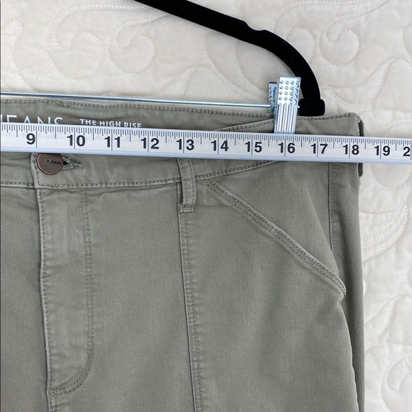 R Jeans The Highrise Cargo Pants Olive Green Size 34 Petite - Picture 6 of 11